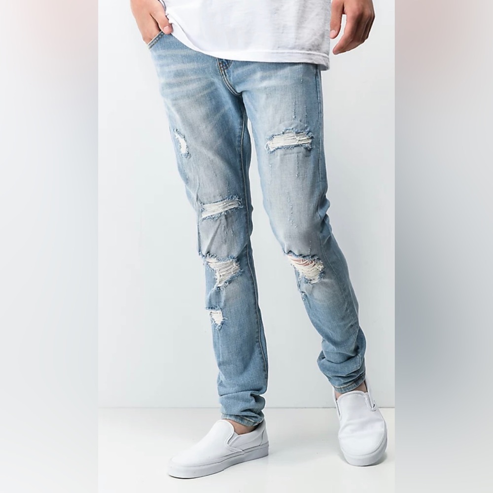 Crysp Atlantic Blue Skinny Jeans men’s size 36